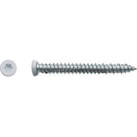 100 Vis Béton d'Ancrage Tête Fraisée Torx T30 7.5 x 92 mm - Zingué Laqué Blanc - D-Work