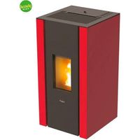 STUFA A PELLET 'ELANE 9' Colore rosso