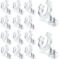 100 Pcs Tube Light Mounting Bracket For Led Mounting Brackets Clips Applicable Strip Lamp Diameter 10-135mm With 200 Screws