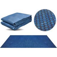 Miganeo Film solaire pour piscine 549 x 274 cm rectangulaire noir/bleu