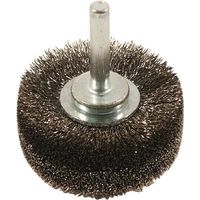 Spazzola circolare OSBORN in filo di acciaio ondulato, gambo da 6 mm, Ø 0,20 mm.