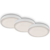 Luminaria LED empotrable Ø 7,5 cm 3x3W 350lm blanco
