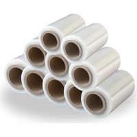10 Rouleaux de Mini Film Étirable Transparent 10 cm x 150 m, Film de Protection pour Emballage, Cartons et Objets - EVOTRADE