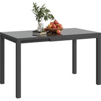 Mesa de Comedor Extensible de Exterior de 85-125 cm para 4-6 Personas Mesa Rectangular para Porche Terraza Jardín