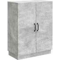 Maison Exclusive - Buffet Gris béton 66 x 34,5 x 87 cm Bois d'ingénierie