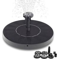 Promotion à petit prix Fontaine solaire à cellule solaire - 16 cm - Noir