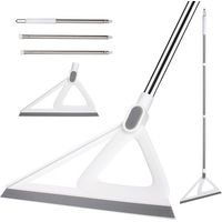 Balai multifonction en silicone, balai raclette pour balayer l'eau et les poils d'animaux, balai magique en caoutchouc (blanc)