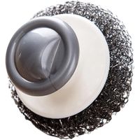 Brosse à vaisselle grise avec manche en fil d'acier, pour laver la vaisselle et nettoyer les casseroles