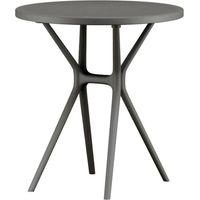Home Heavenly® - Pack 2 mesas auxiliares redondas Gaia, ligeras y resistentes para interior o exterior, diseño moderno. Color: Gris