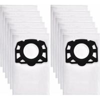 12 Sacs Aspirateur pour Karcher WD4 WD5 WD6 Premium, adapté pour Karcher MV4, MV5, MV6 aspirateur eau et poussière 2.863-006.0