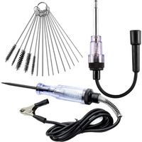 6-12V en Ligne testeur d'allumage de Moteur de Bougie d'allumage pour Voiture Automobile, avec kit de Nettoyage de carburateur de carburateur et témoin de Tension électrique de Courant