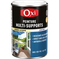 Top 3 Holz Eisen PVC Farbe 250ml Mattweiß Ral9010 - Oxi