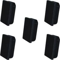 Cyclingcolors – Lot de 5 embouts de tube rectangulaire rentrant 35x20mm noir en plastique – Protection de tubes pour chaises et meubles