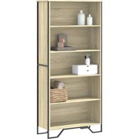 vidaXL Libreria Rovere Sonoma 80x31x169 cm in Truciolato