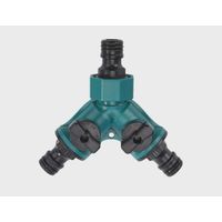 Robinet d'arrosage, raccord rapide, distributeur, vanne d'arrêt, séparateur, raccord 3/4 pouce (vert)