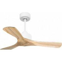 Modulo Slim de Klassfan - Ventilateur de plafond et destratificateur moteur DC blanc et bois clair 10 à 20 m²
