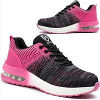 Chaussures de sécurité homme femme, chaussures de travail antidérapantes amortissantes