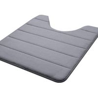 Tapis de bain/toilette en mousse à mémoire de forme en forme de U
