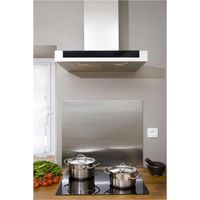 Nordlinger – Fond de hotte inox 60x70cm – Épaisseur 1,2cm – Installation facile derrière plaque de cuisson – Crédence de cuisine