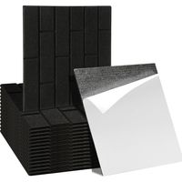 Jiubiaz Pannelli acustici Per studi, uffici, studi di registrazione piastra fonoassorbente 18 stuks Piastrelle quadrate Nero