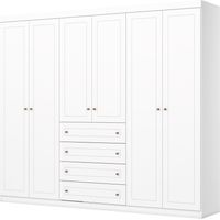 ARMARIO VESTIDOR 6 PUERTAS TILIUM - Blanco