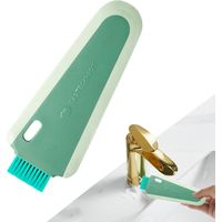 Raclette à miroir compacte (pièces) - Pour plan de travail de cuisine Raclette de salle de bain, raclette pour plan de travail de cuisine, nettoyant pour vitres de douche, carrelage, fenêtres et verr