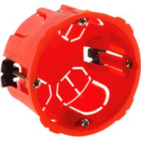 Lot 10 boîtes placo Ø65x40mm appareillage vis et griffes - Rouge - Zenitech