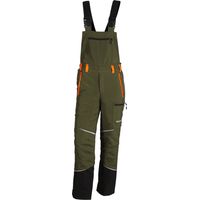 KOX Schnittschutz Latzhose Mistral 3.0 Grün/Orange Größe 29 untersetzt