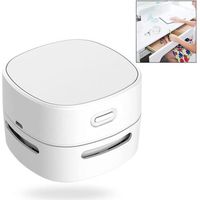 Sollbry Mini Aspirateur de Table sans Fil USB Rechargeable, Aspirateur de Bureau, Balayeuse Aspirateurs à Main, la Poussière de la Table, pour Table Bureau Coussin Voiture Clavier