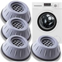 Tapis pour Machines à Laver 4 Pièces Tampons Pied Machine Laver Pied Machine a Laver Lave Linge Universel Pieds Stabilisateur Piédestal pour Lave-Linge Réfrigérateur (4cm)