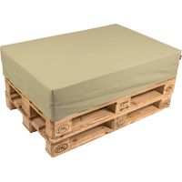 Cuscino per Pallet 120x80 cm in Similpelle Pomodone Sabbia