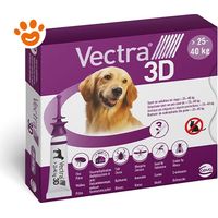 Ceva Vectra 3D Dog Viola (25-40kg) - Confezione 3 Pipette - Antiparassitari CANE