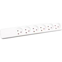 Multiprise Garbot Plast K-IT à 6 prises. Blanche, Z66000108-PA01
