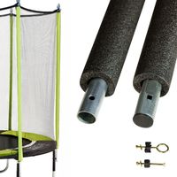 Poteau de filet trampoline Ø25 mm – Hauteur filet 180 cm – Compatible trampolines Jumpi – Lot de 2 poteaux avec mousse – Kangui