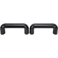 Poignée industrielle 2 pièces U‑Shaped M6x114 22mm pour porte d'armoire machine, isolante antistatique.