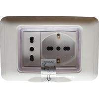 Kit Incasso IP55 Scatola 503 Premontato Presa Schuko + Presa Bipasso 2P+T 10/16A