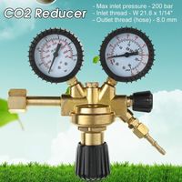 Regulador de calibre de argón/CO2 de una etapa para botella de soldadura MIG de 200 BAR
