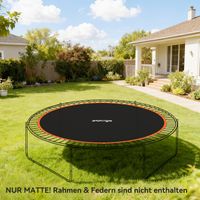 Tapis de trampoline SPORTNOW, rond, en polypropylène, orange