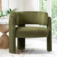 COLAMY Chaise-Fauteuil-Canapé design minimaliste — Sublimez votre intérieur moderne et tendance-Vert