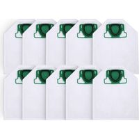 10er-Pack Staubsaugerbeutel für Vorwerk Kobold VK200 FP200 – 5 Lagen Mikrofleece – Maximale Filtration für Allergiker