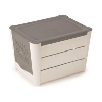 Snips Porta Patate 3 KG Contenitori Per Cibi Contenitore Porta Ortaggi Colore Bianco Grigio Made in Italy Bpa Free
