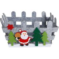 Weihnachtsdeko Filz-Körbchen 23x16x13cm