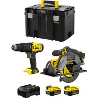 STANLEY FatMax Kit SVK211 (SFMCD711 + SFMCS500 + 2 x 4,0 Ah + Caricabatteria + TSTAK VI)
