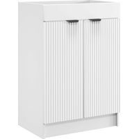 vidaXL Bathroom under Sink Cabinet White 56 x 37.5 x 81 cm