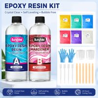 Hochglanz Transparent Epoxidharz Set DIY Resin Set Epoxy Gießharz Glasklar 1894ml
