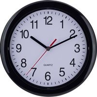 EUROTIME 22221 Quarzo Orologio da parete 25 cm Nero