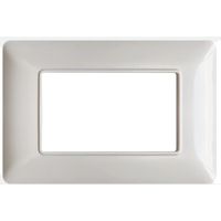 Satz mit 10 weißen 3-Platz-Platten, kompatibel mit Bticino Matix für 503-Halterungen