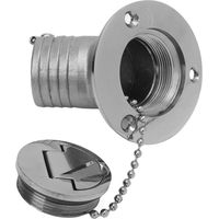 Bouchon de remplissage de pont de bateau coudé en acier inoxydable 316, eau de mer, carburant pour Yacht, pêche, hors-bord RV 1.5 pouces.