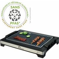 Barbecue électrique LITTLE BALANCE - Easy Nopifas - Surface de cuisson 38 x 25 cm - Revetement microcéramique sans PFAS - 2000