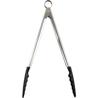 Cuisipro 30.5cm Silicone Locking Tongs Black
